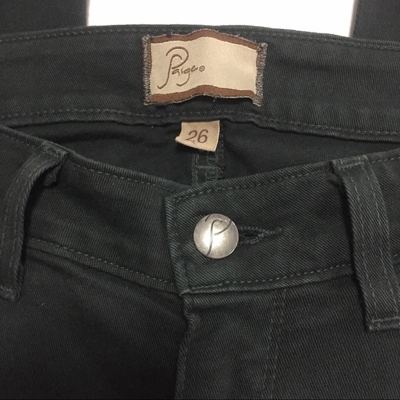 Paige Hunter Green Skinny Jeans - Picture 5 of 6